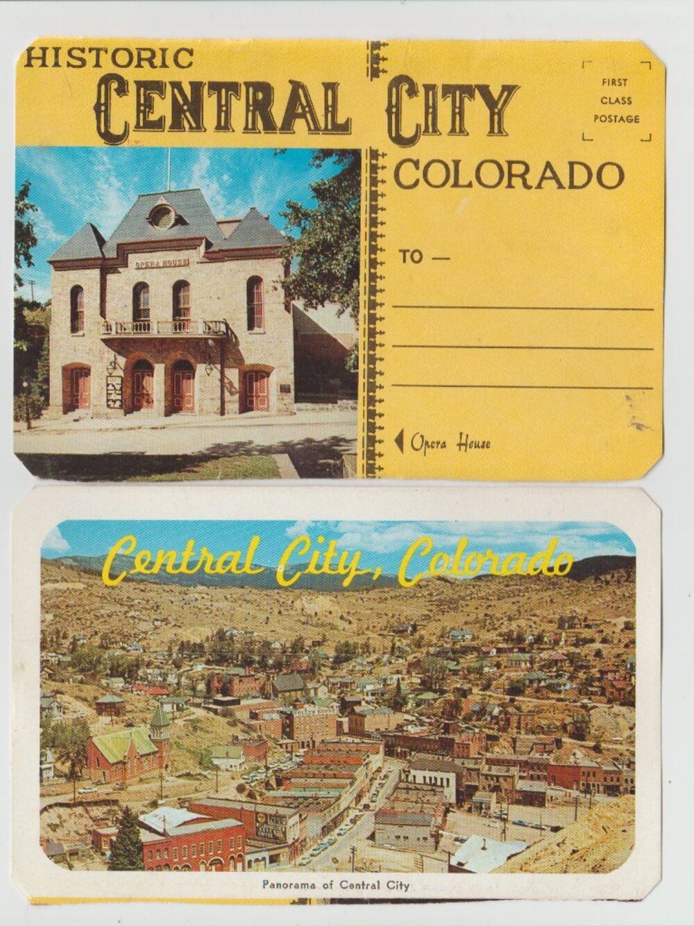 Historic Central City Colorado Coopera House Postcard